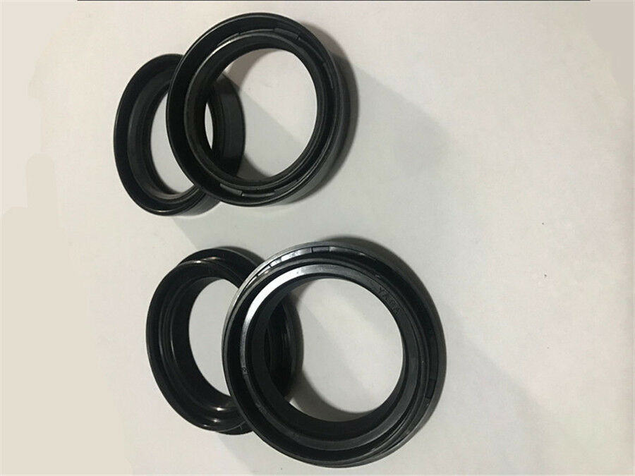 2Pcs Oil Seal & 2Pcs Dust Seals Ring 41x54x11 for Motorcycle Front Fork Damper