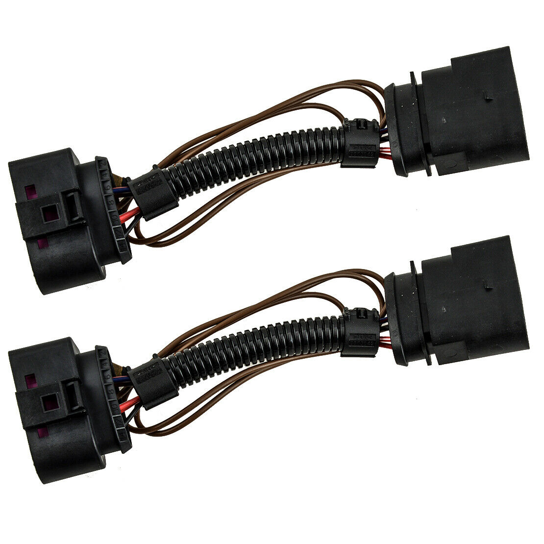 2x 10 To 14 Pins Xenon Headlight Plug Wire Connector fit for VW Golf MK6