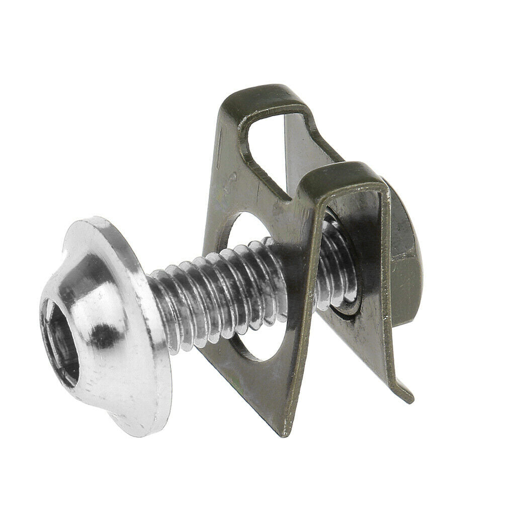 20x M6 6mm Fairing Bolts Spire Speed Fastener Screw Nuts 2 Colors