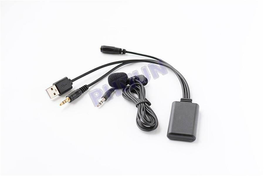 Car Bluetooth Wireless AUX Music Adapter w/ MIC For AUX Interface Universal