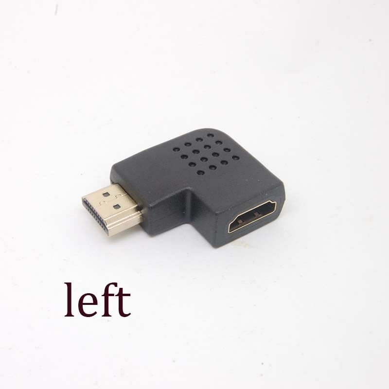 90 Degree left Angle Male to Female Adapter Cable Connector Coupler HDMI HDTV SX
