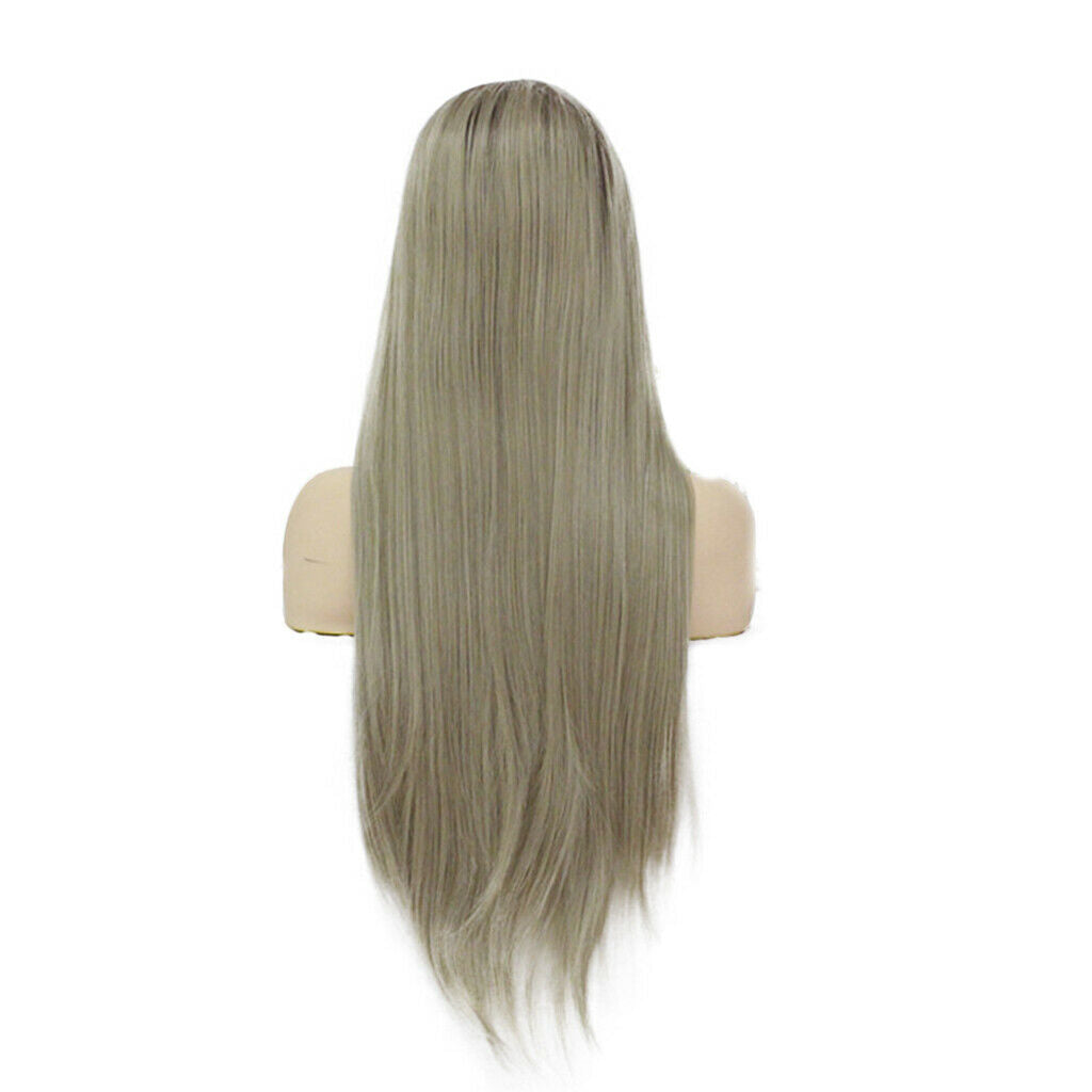 26 inch Synthetic Lace Front Wigs Heat Resistant Full Wig Long Straight Hair