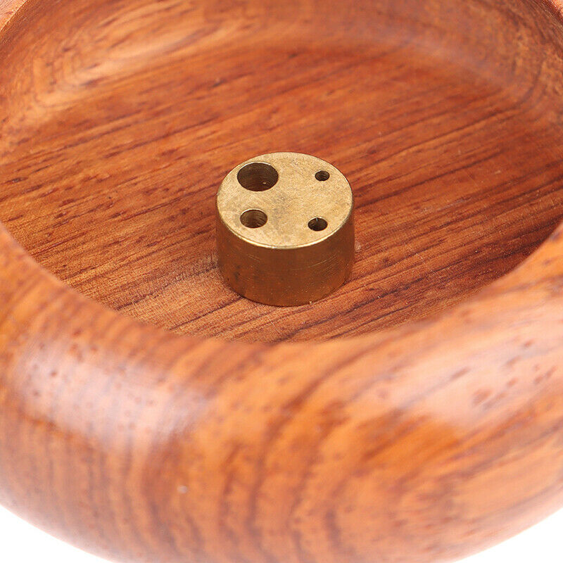 1Pcs Rosewood Incense Burner Stick Holder Bowl Shape Censer Home Decorati.l8
