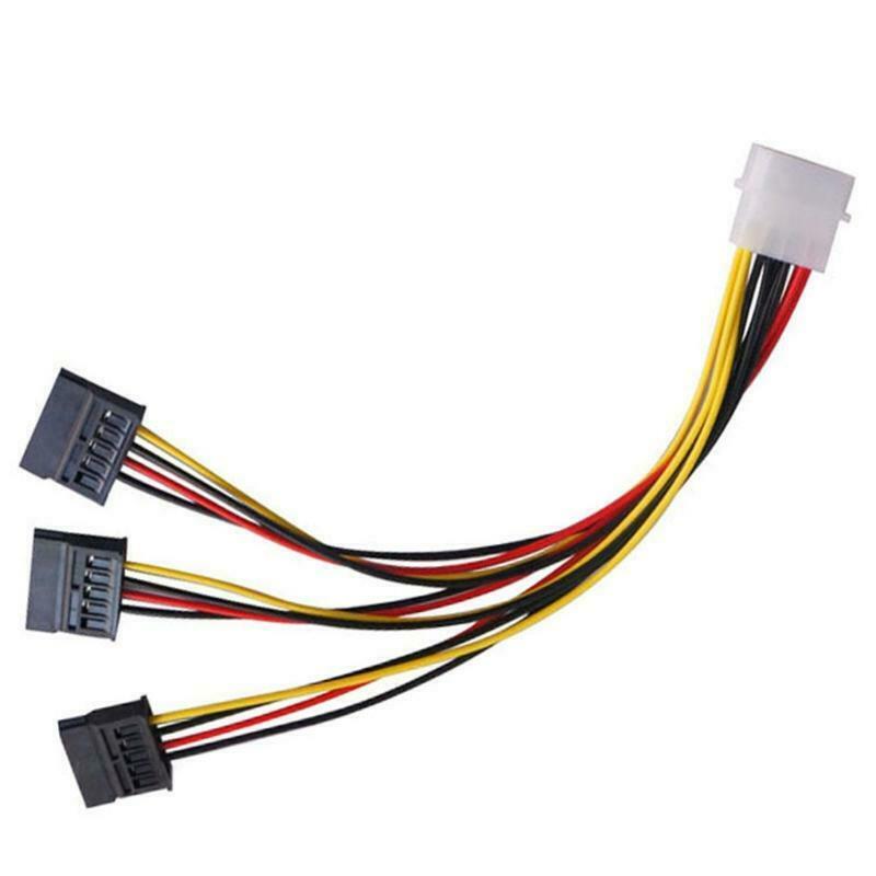 SATA Power Splitter Adapter Cable 4Pin IDE To 3xSATA 1 to 3 SATA Power Wire