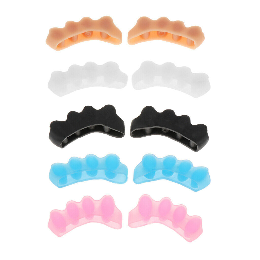 Silicone Toe Separators Bunion Pain Relief Toe Spacers Nail Polish Tools