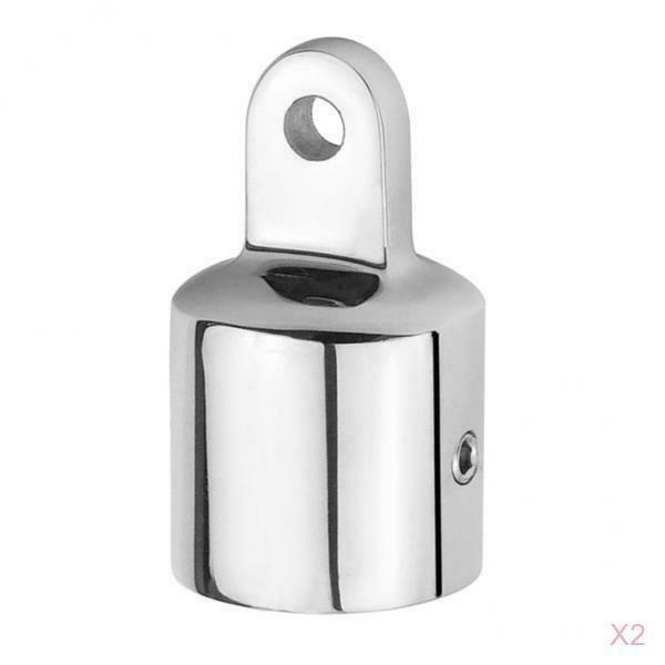 2xMarine Grade 316 Marine Stainless Steel Eye End  Bimini Top Fitting 1''