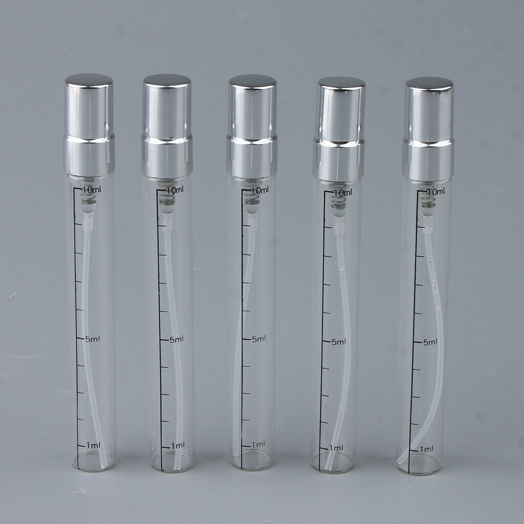 10 Pack 5ml/10ml Glass Empty Refillable Replacement Perfume Fragrance Spray