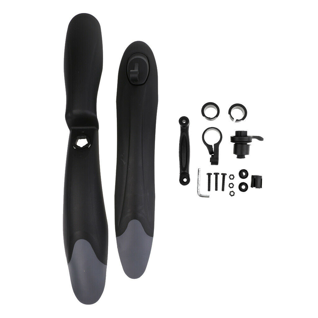 Mountain Bike Fender Front Rear Mud Guard Mudguard Bicycle Accessories Black