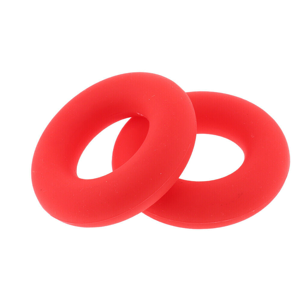 2 Pieces Finger Gripper Strengthener Hand Grip Exerciser Ring red