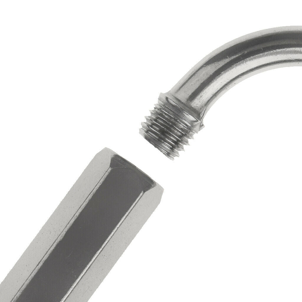 1pcs Camping Outdoor Stainless Screw Lock D Carabiner Clip Hook Key Chain M