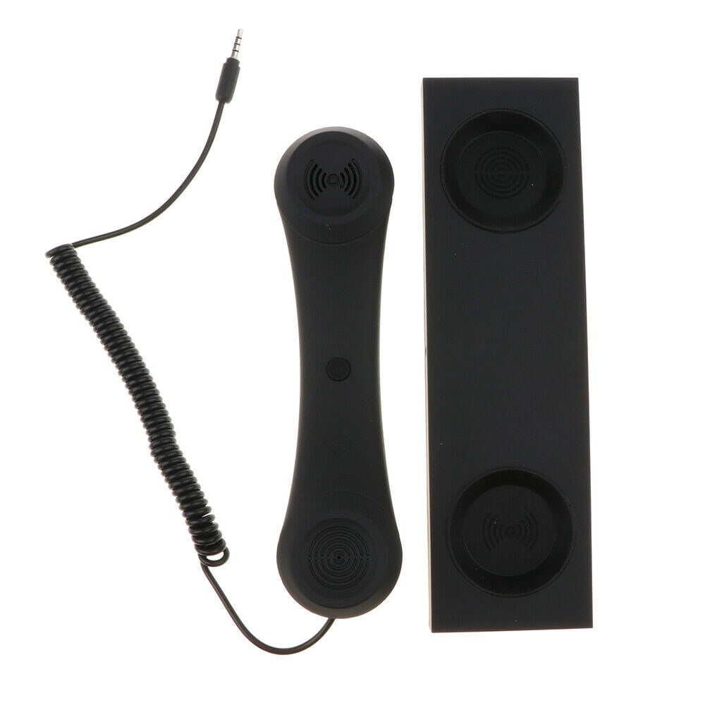 3.5mm Wired Retro Radiation Proof Phone Handset Socket Cell Phone Receiver for