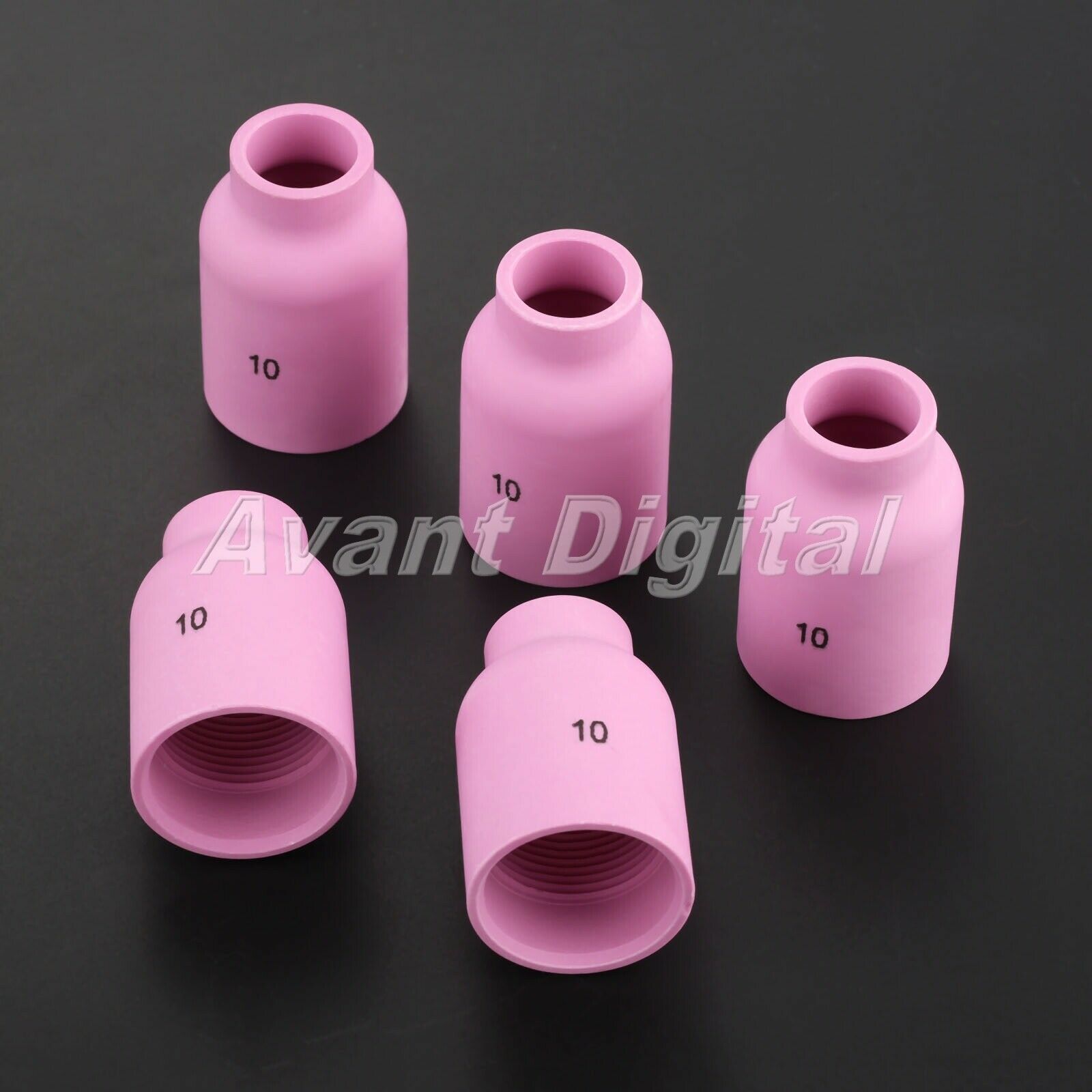 WP-9/17/18/20/26 Torch 5PCS TIG Welding Gas Lens Ceramic Cup 53N88 #10 Accessory