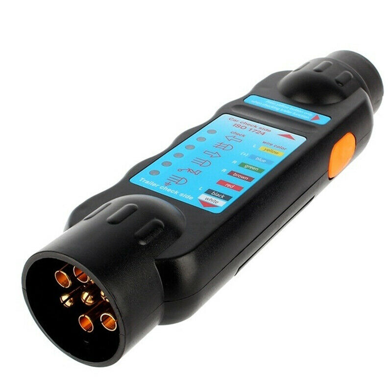 7 Pin Car Truck Trailer Plug Socket Tester Wi Circuit Light Test Tool F5T3