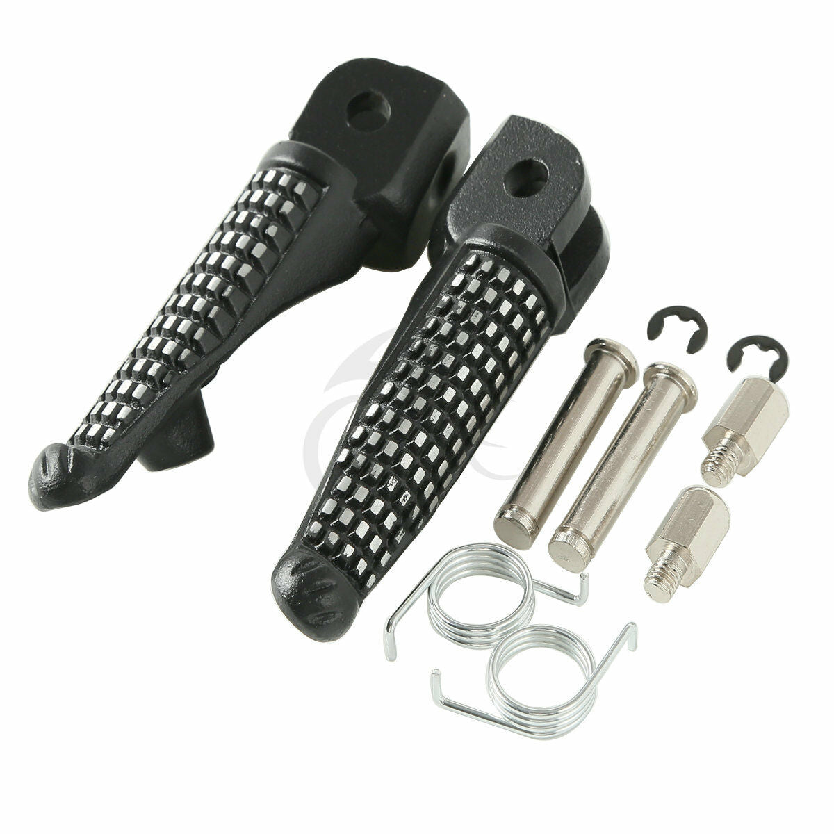 Matte Black Rider Footpegs Footrests Fit For Kawasaki ZX10R 2011-2017 16 15 14
