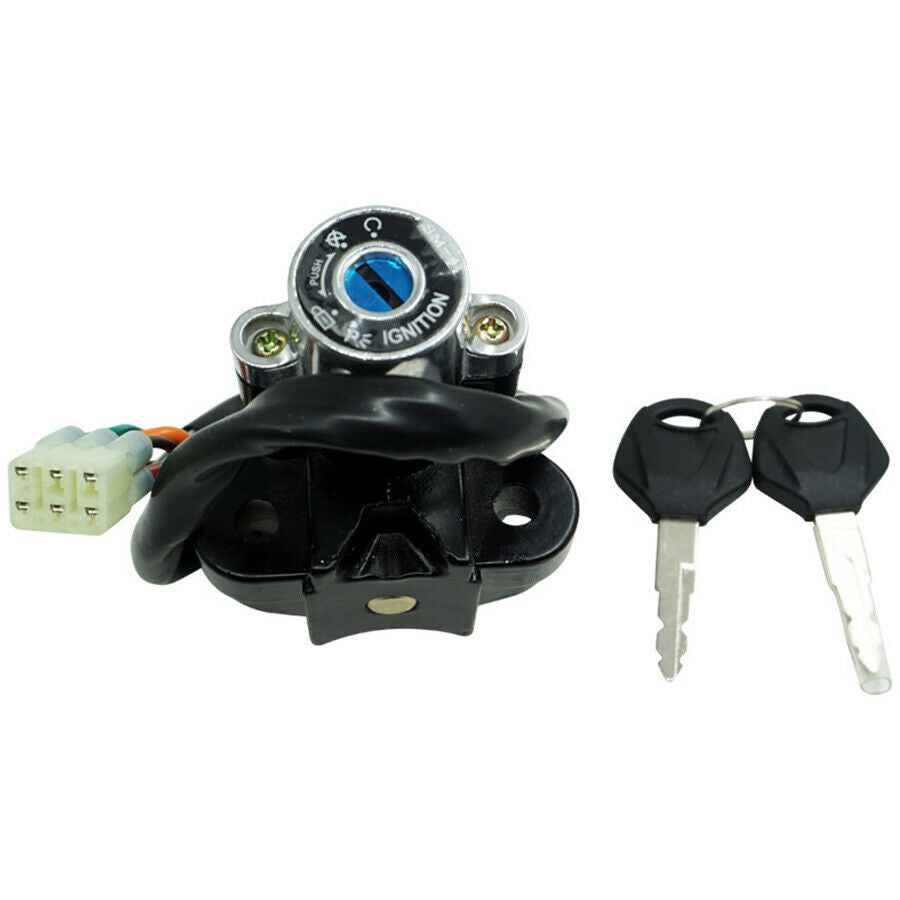 Aluminum Alloy Universal Motorcycle Modified Ignition Key Lock Set Kit Switch