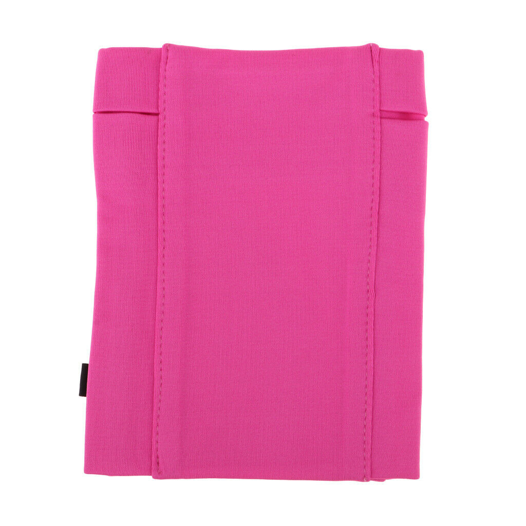 Reflective Running Sports Armband Phone Holder Arm Wrist Belt Bag Rose Red S