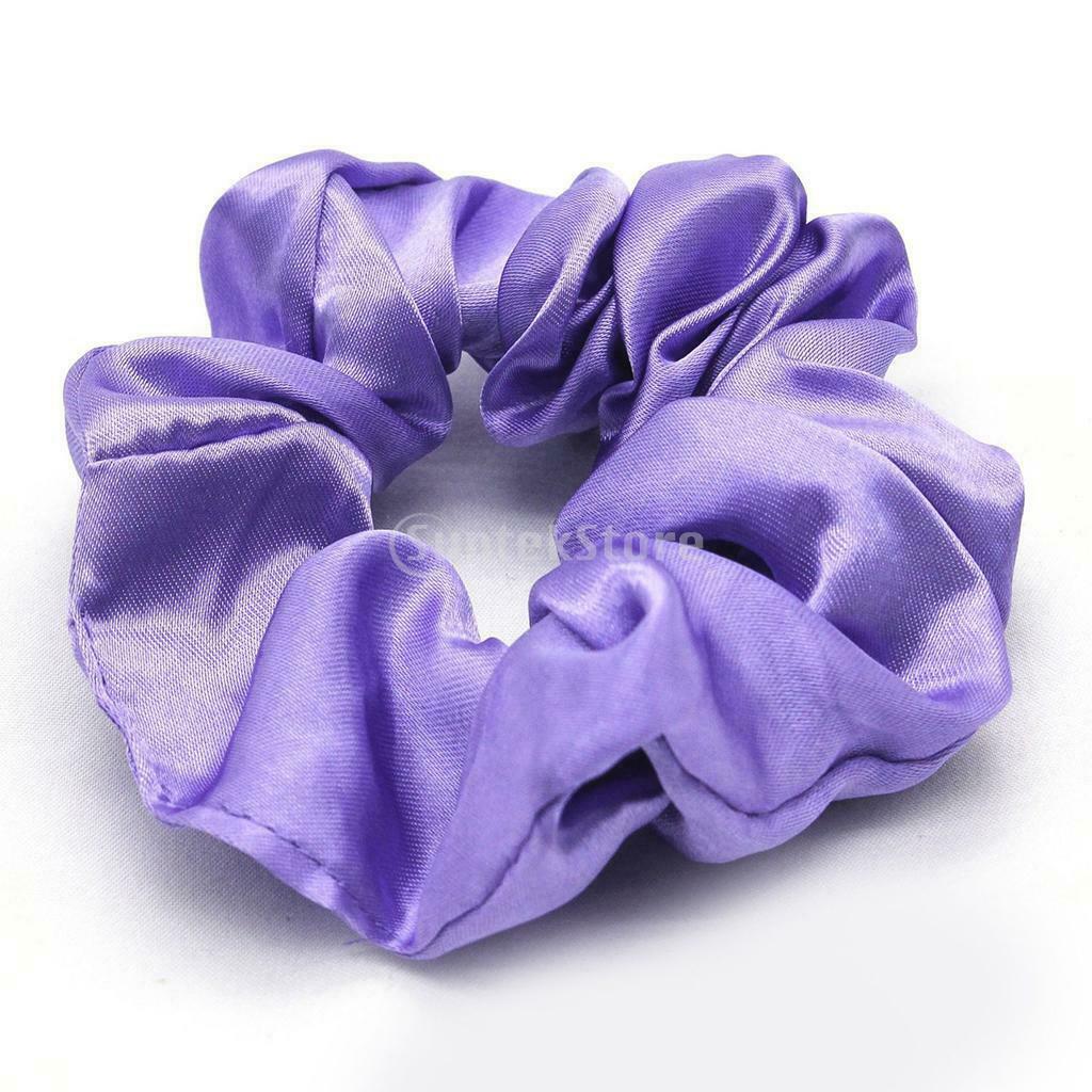 20 Colours Elastic Ties Hair Bands Silk   Scrunchie Ponytail Bands