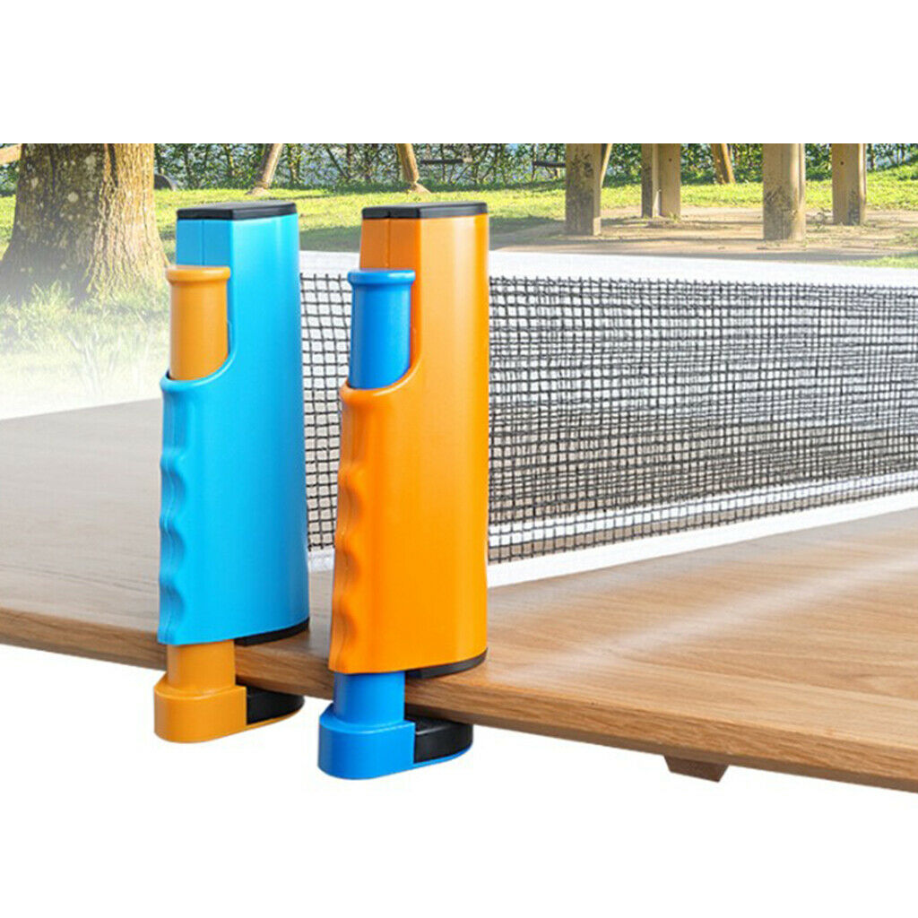 2x Retractable Table Tennis Net Non-slip Sturdy  Pong Playing Net Rack