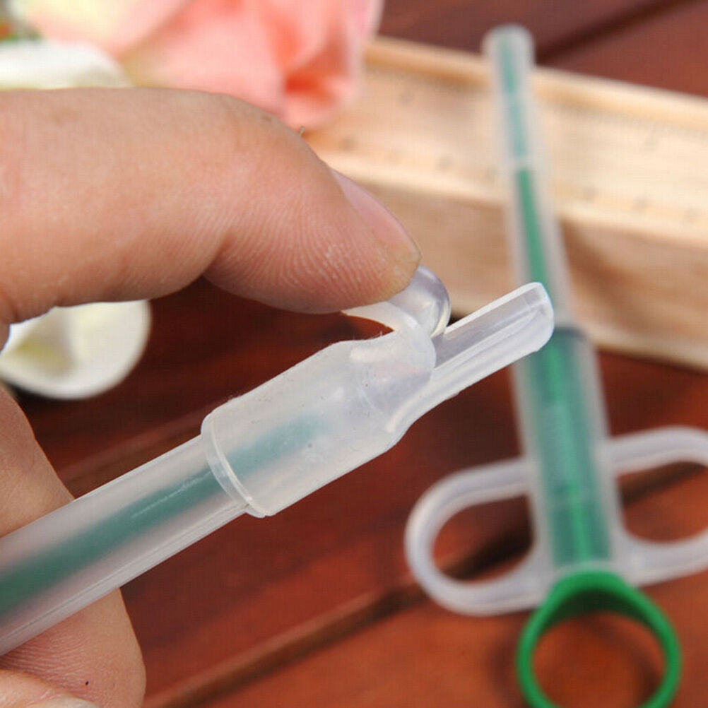 Pet Dog Cat Capsule Tablet Pill Gun Piller Pusher Syringe Doser- Green - mdXJGR