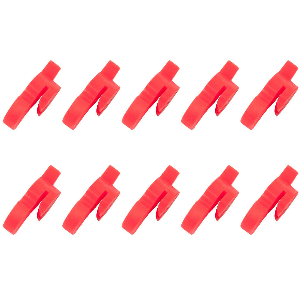 10pcs Violin Mute Silencer for Trumpet Players Beginners Students Practice, Red