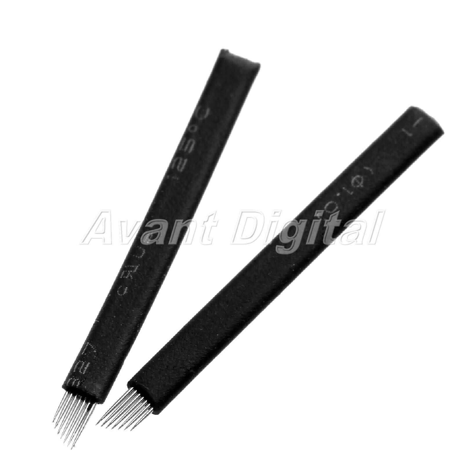 5PCS Microblading Pen Tattoo Needle Blades 7 Pin Eye Eyebow Permanent Makeup