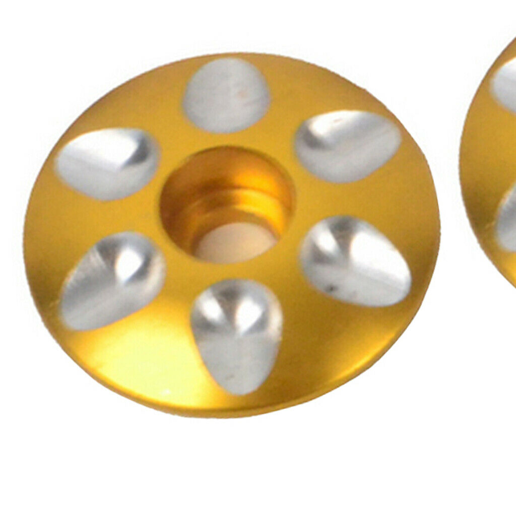 4pcs Aluminum  Headset Caps Mountain Bike Cycling Stem Top Covers