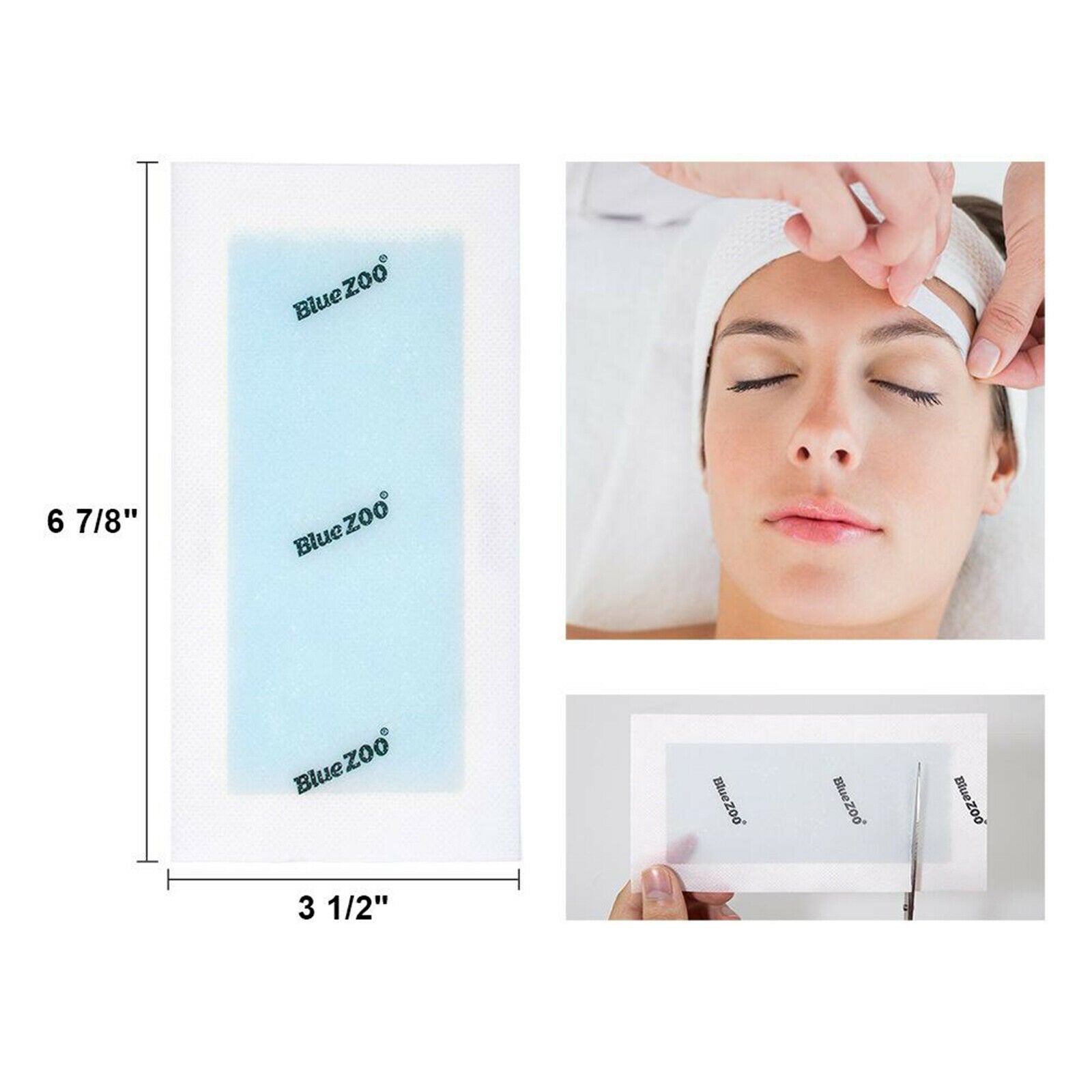 10x Hair Removal Wax Strips for Upper Lip Chin Fingers Toes Facial Chamomile