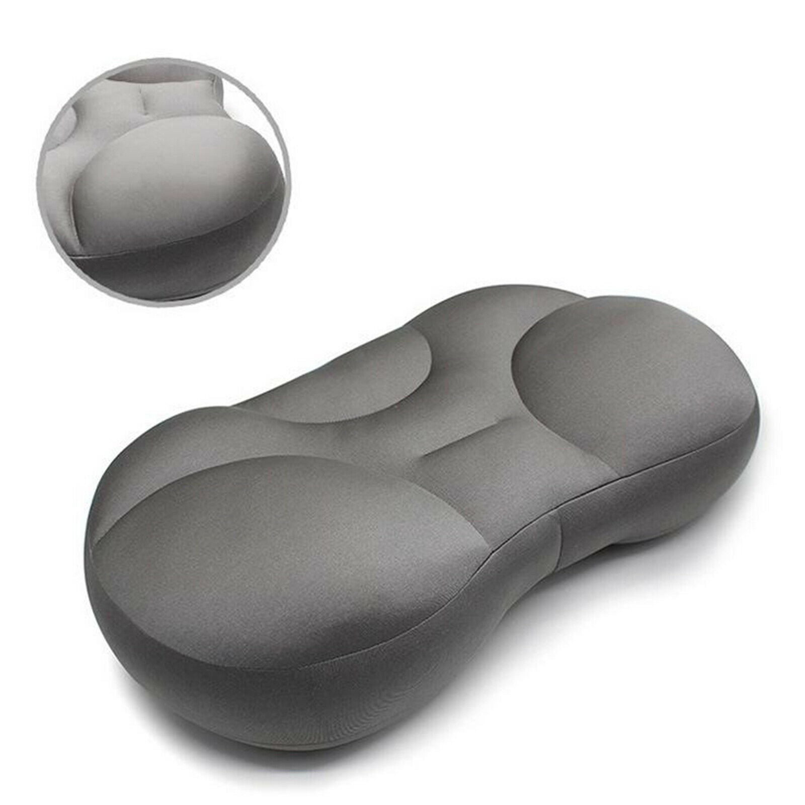 2X Sleep Pillow Baby Clouds Memory Pillow for Any Sleeping Position Dark Gray