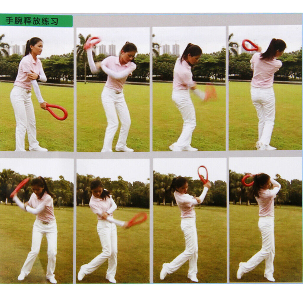 Golf Flex Strength Rhythm Practice Whip Swing Trainer Training Aid Red
