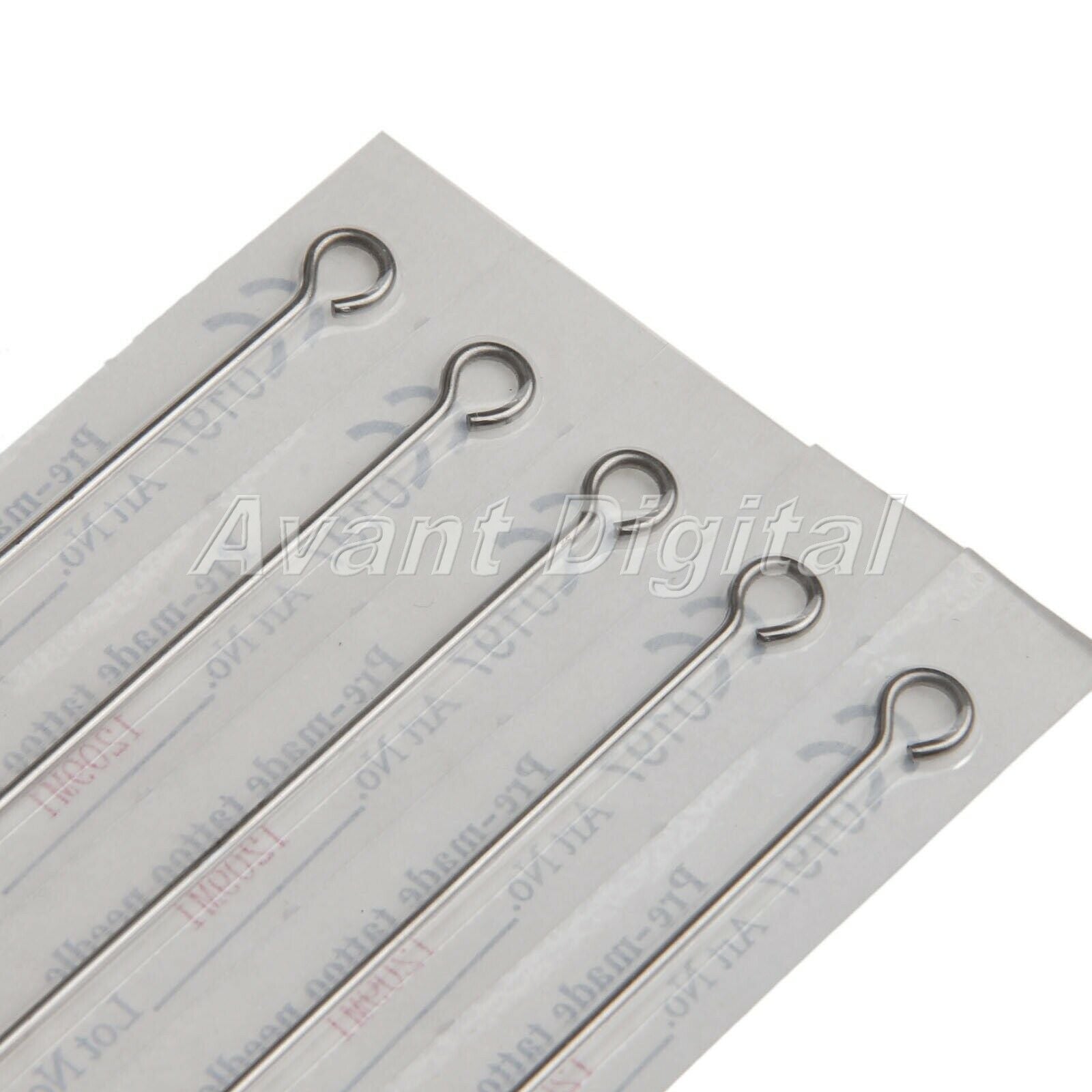 100pcs Mixed Assorted Sterile Tattoo Needles Round Liner  Plastic Tubes 7RL+7RT