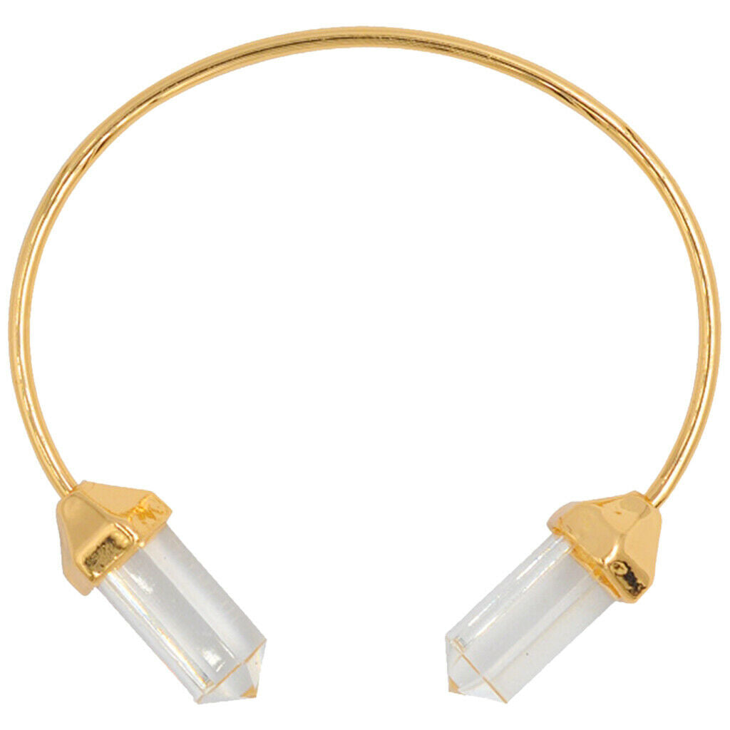 Chic Hex Cylinder Bracelet Women Open Bangle Jewelry Gifts for Women Golden
