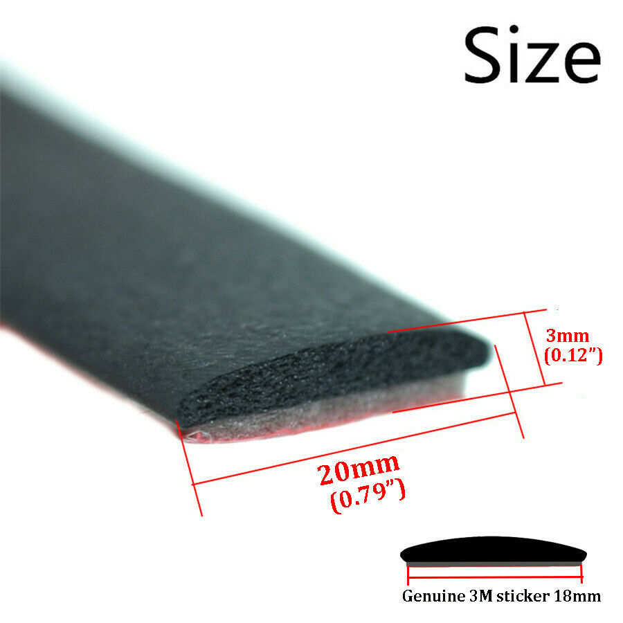 5M 20MM*3MM New Sealed Strips For Car Windshield Sunroof Triangular Window Seal