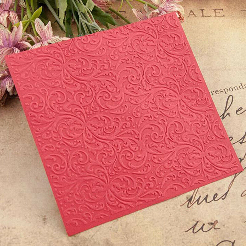 Plastic Embossing Folder For Scrapbooking DIY Photo Album Card 15x15.l8