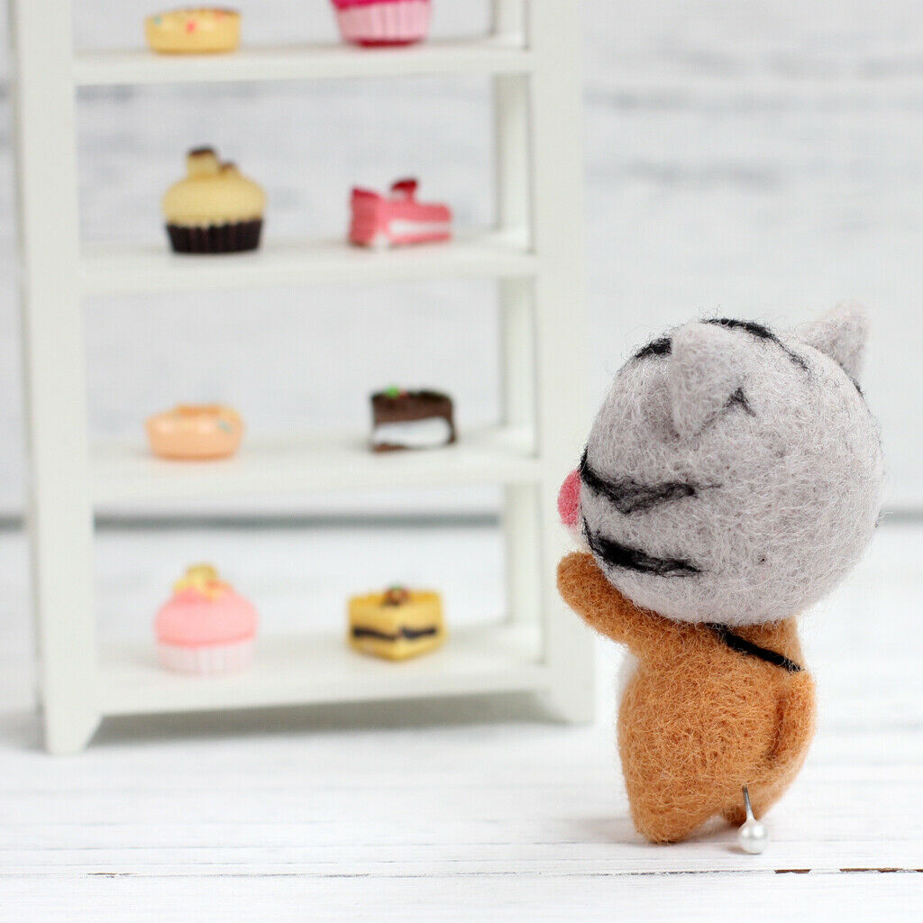 Cute Hamster Dog Needle Felting Starter Kits Felting Wool Needles Hand Crafts