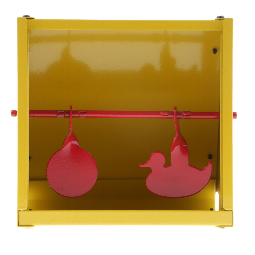 2 Targets Self Resetting   Shooting Target with Pellet Trap Yellow