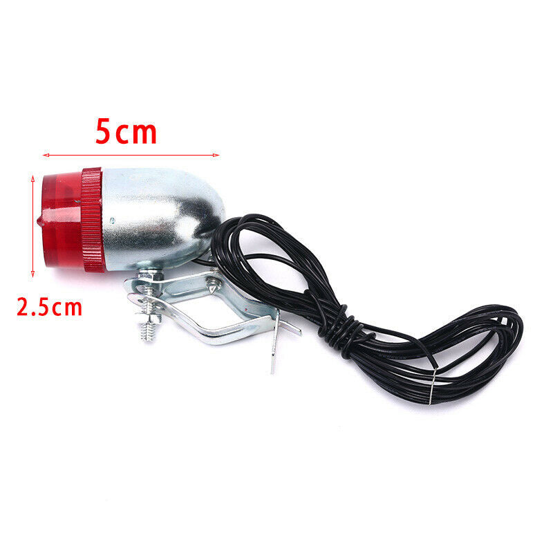 Retro Bicycle Bike Rear LED Indicator Red Light Cable Holder Taillight Lam.l8