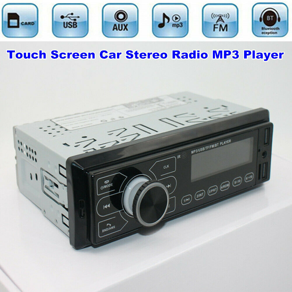 Touch Screen Bluetooth Car Stereo Radio SD USB MP3 Player Audio In-Dash Unit Kit