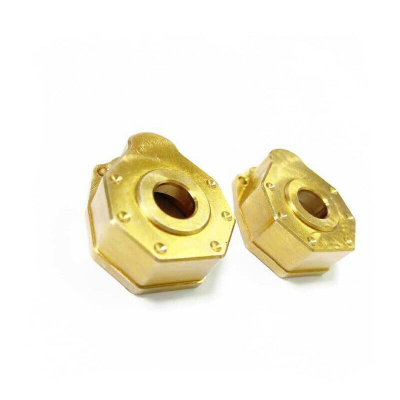 2pcs Heavy Duty Brass Steering Knuckle Portal Cover for 1/10 RC Crawler TRX-BDA