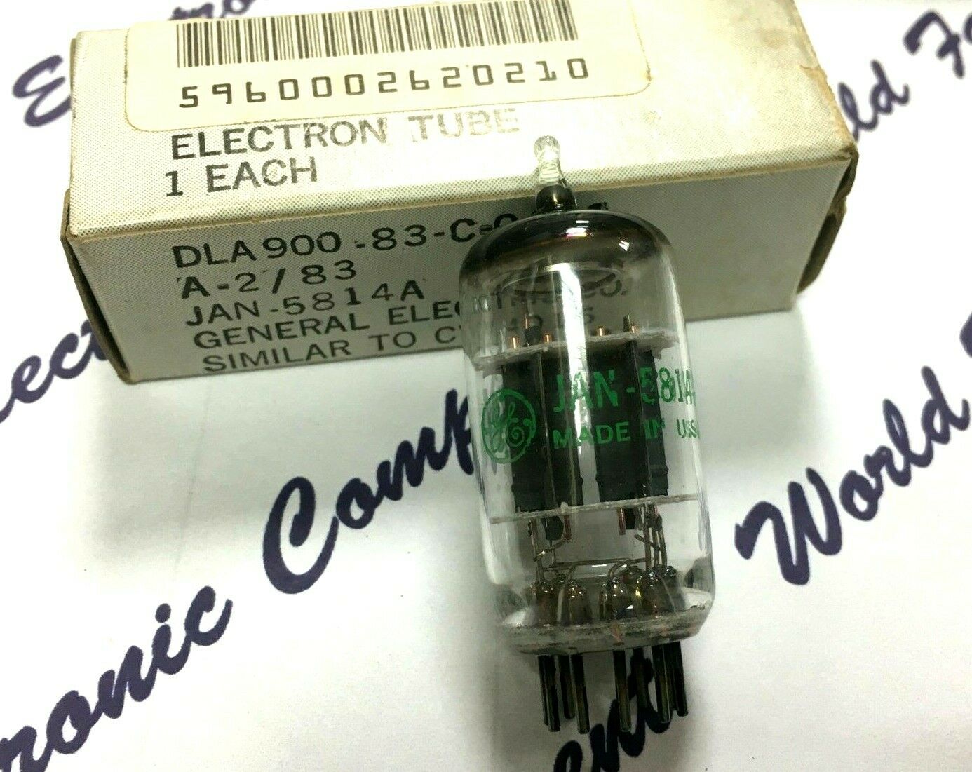 1pcs - GE JAN 5814A Vacuum tube - NOS NIB