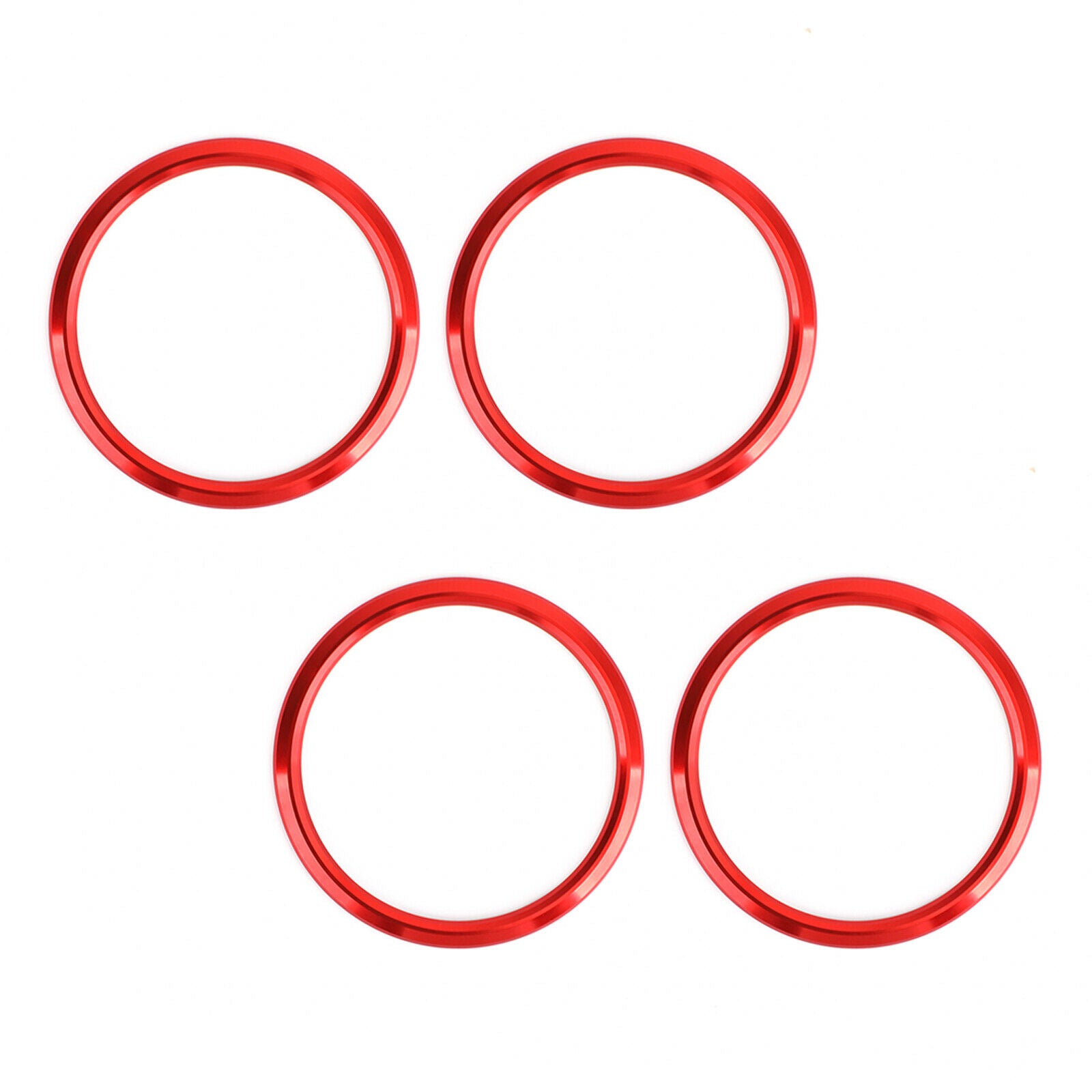 4pcs Air Vent Outlet Trim Rings Cover Decor For Chevrolet Camaro 17-2019 Red CN
