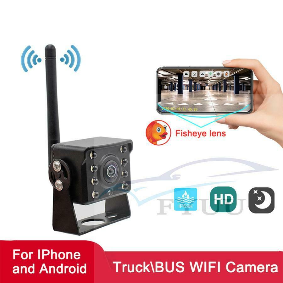 Wireless WIFI Reversing Rear View Camera Bus Trailer Truck RV Camper shockproof