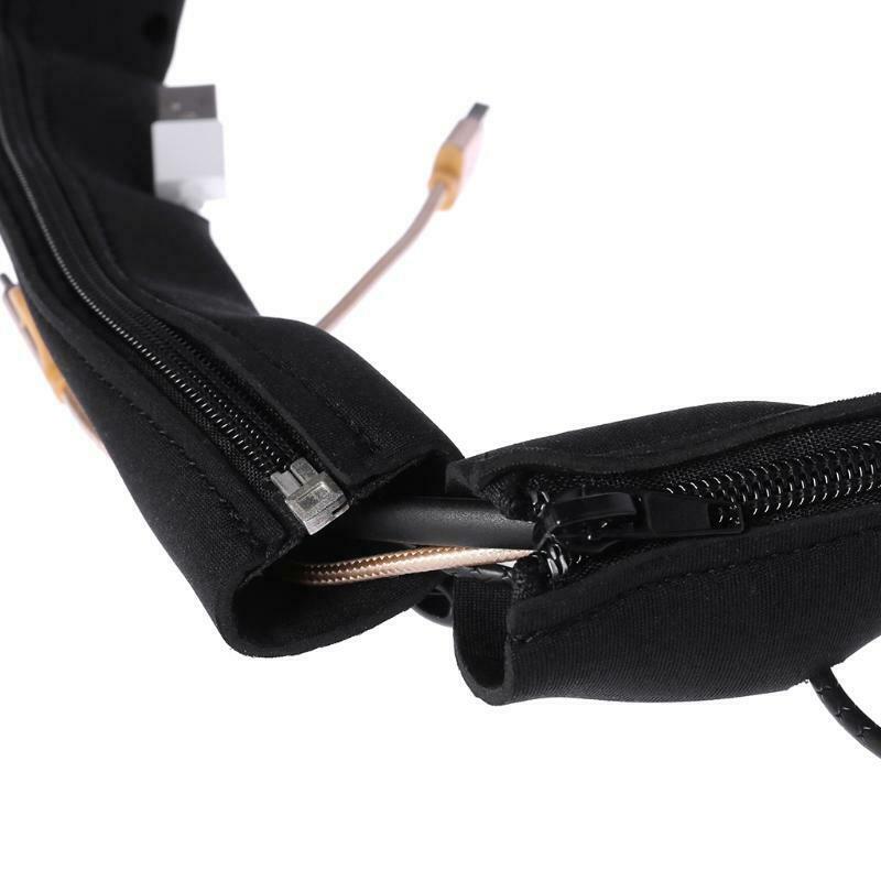 Cable Sleeves Cord Management Cables Flexible Wire Organizer with Zipper Buckle