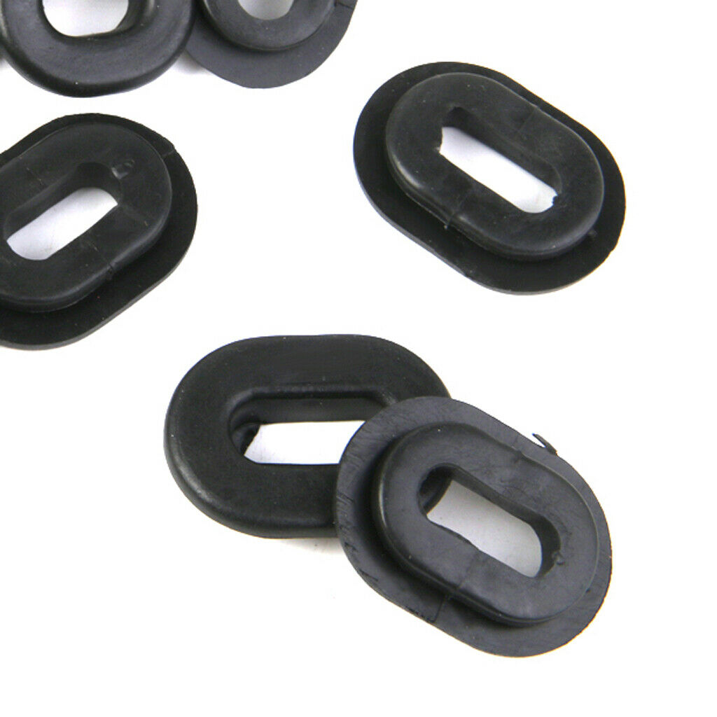 60pcs/Set Oval Round Rubber Side Cover Grommet For Motorcycle CG125