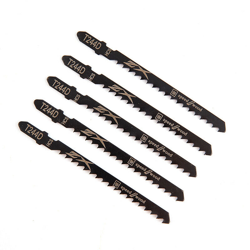5pcs/set HCS 6T Jig Saw Blades T244D/T344D for Fast Cutting Straight CuttingBDA