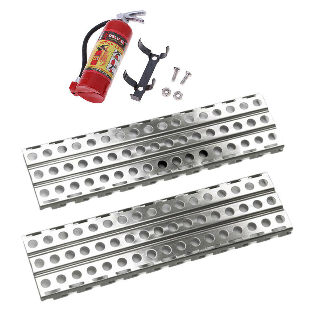 Metal RC Car Anti-Skid Board Fire Extinguisher for 1/10 RC Crawler Car