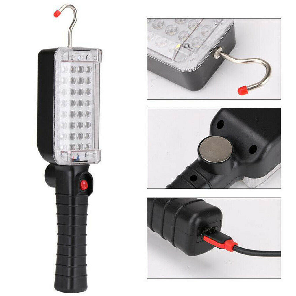 Handheld LED Work Light Trunk Inspection Lamp Camping  Flashlight