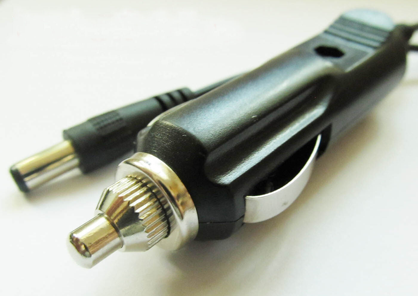 5set Car Cigarette Plug to 2.5x5.5mm 5525 DC Plug W/Coil Wire
