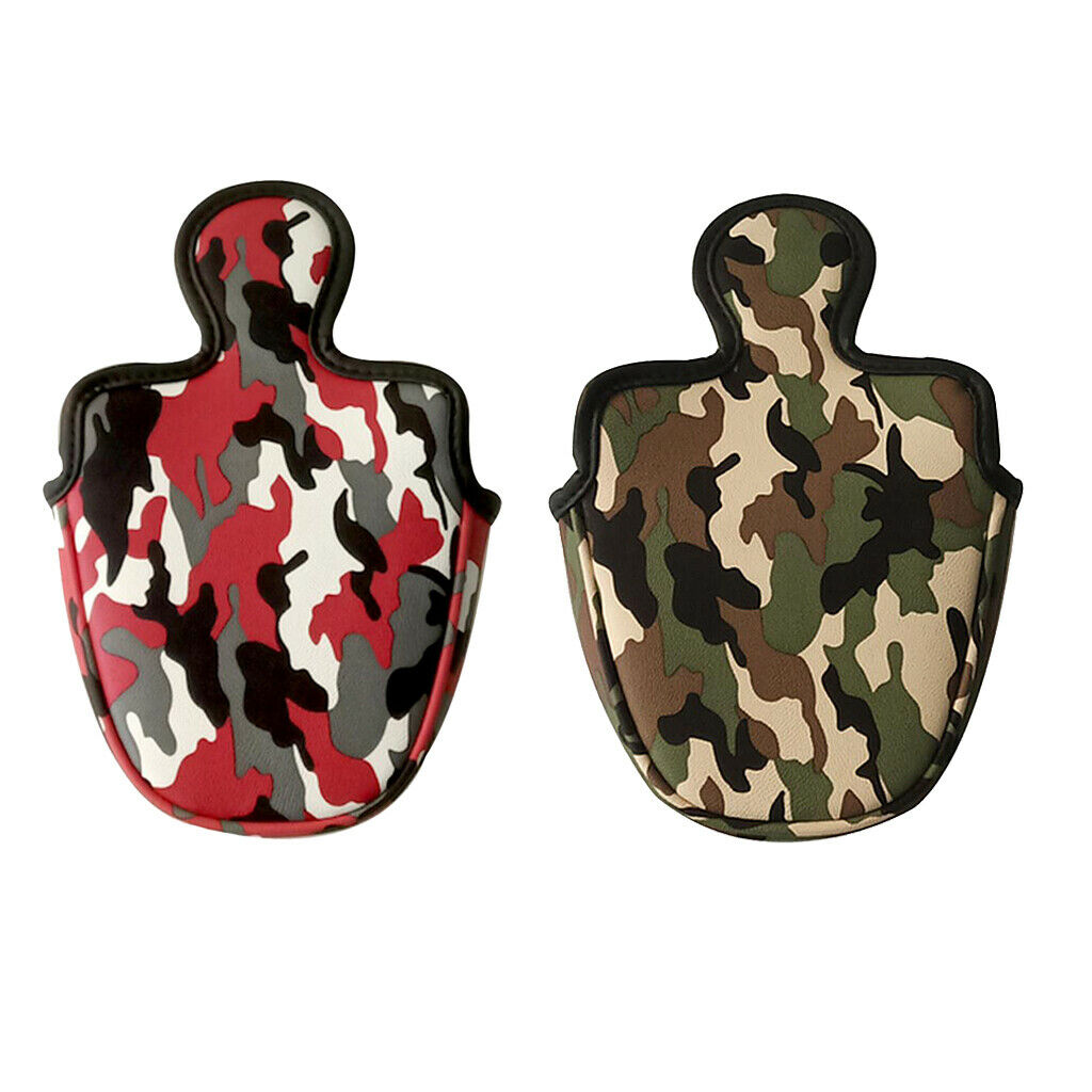 2 Pack Golf Headcover Head Covers Mallet Putter Golf Accessories Semicircle