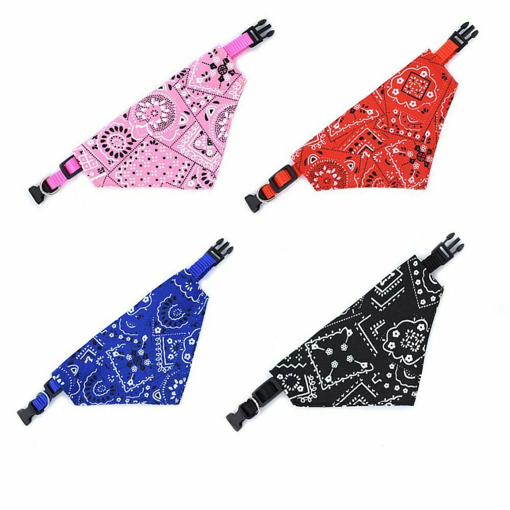 Neck Decor Triangular Bandage Puppy Kerchief Dog Bandanas Pet Scarf Cat Bibs