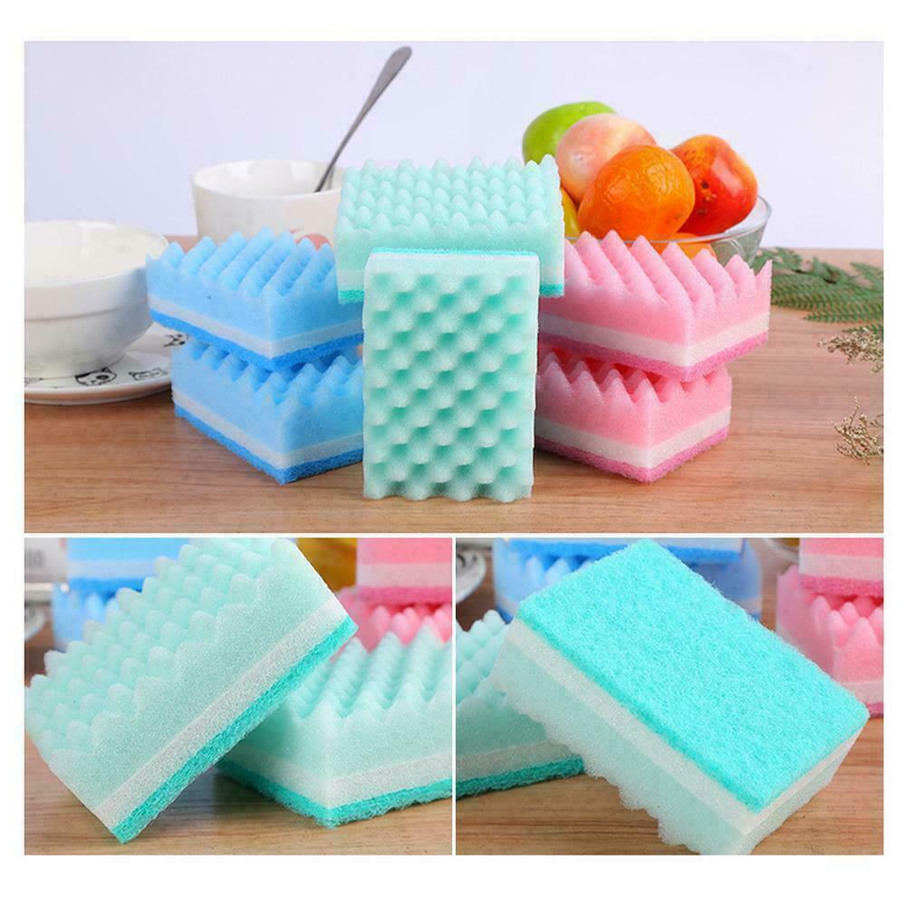 1xSponge Brush Dish Washing Cleaning Kitchen Pad Soap Tool Cleaner Y1V7